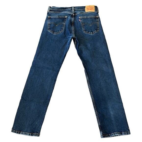 Levi's Men's 505 Regular Fit Jeans Medium Wash Size 34x32 - Picture 3 of 11